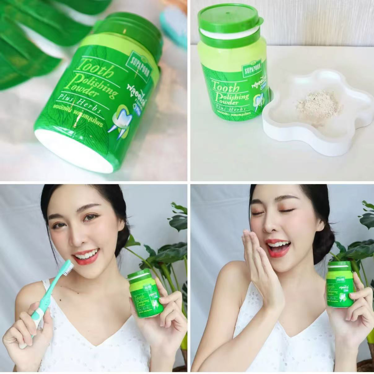 Polvo Dental Herbal SUPAPORN T - Herbal Wellness Blend reseña y precio