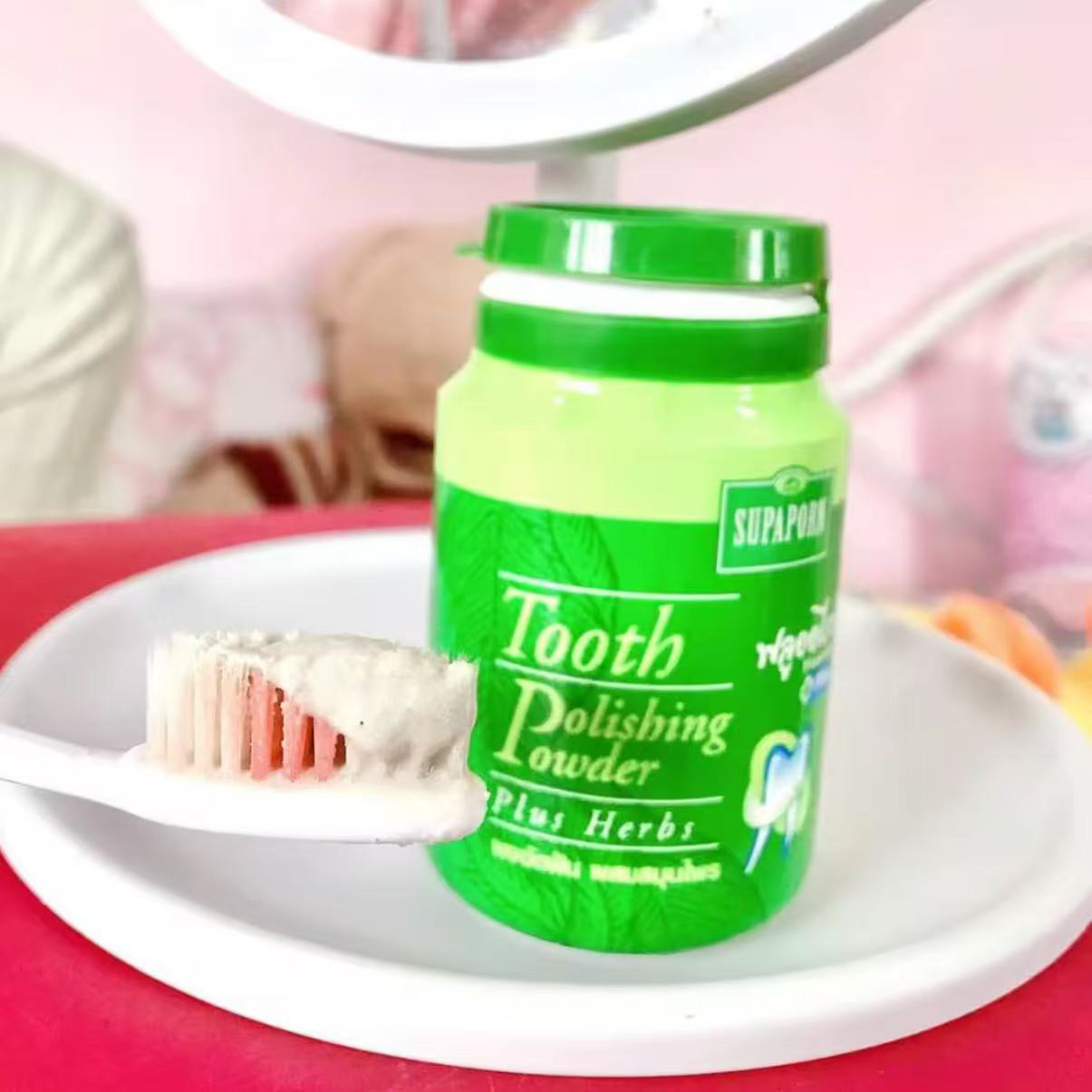 Polvo Dental Herbal SUPAPORN T - Herbal Wellness Blend reseña y precio